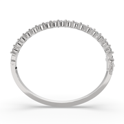 Isotta Round Cut Diamond Bangle Bracelet Shared Prong Hinged (4 ctw) - Nivetta